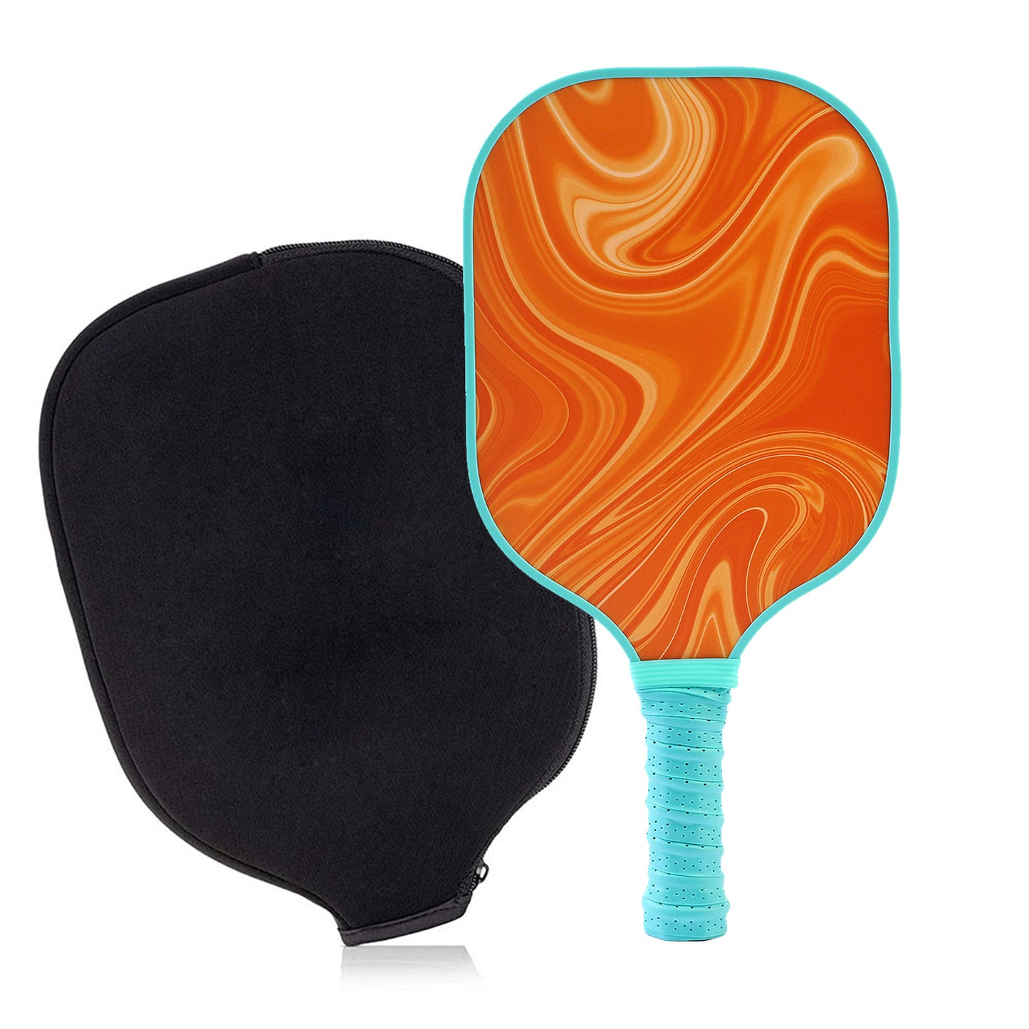 "Professional Pickleball Paddle set with balls  - Unique Artistic Design with fiberglass  Paddle for Enhanced Performance"