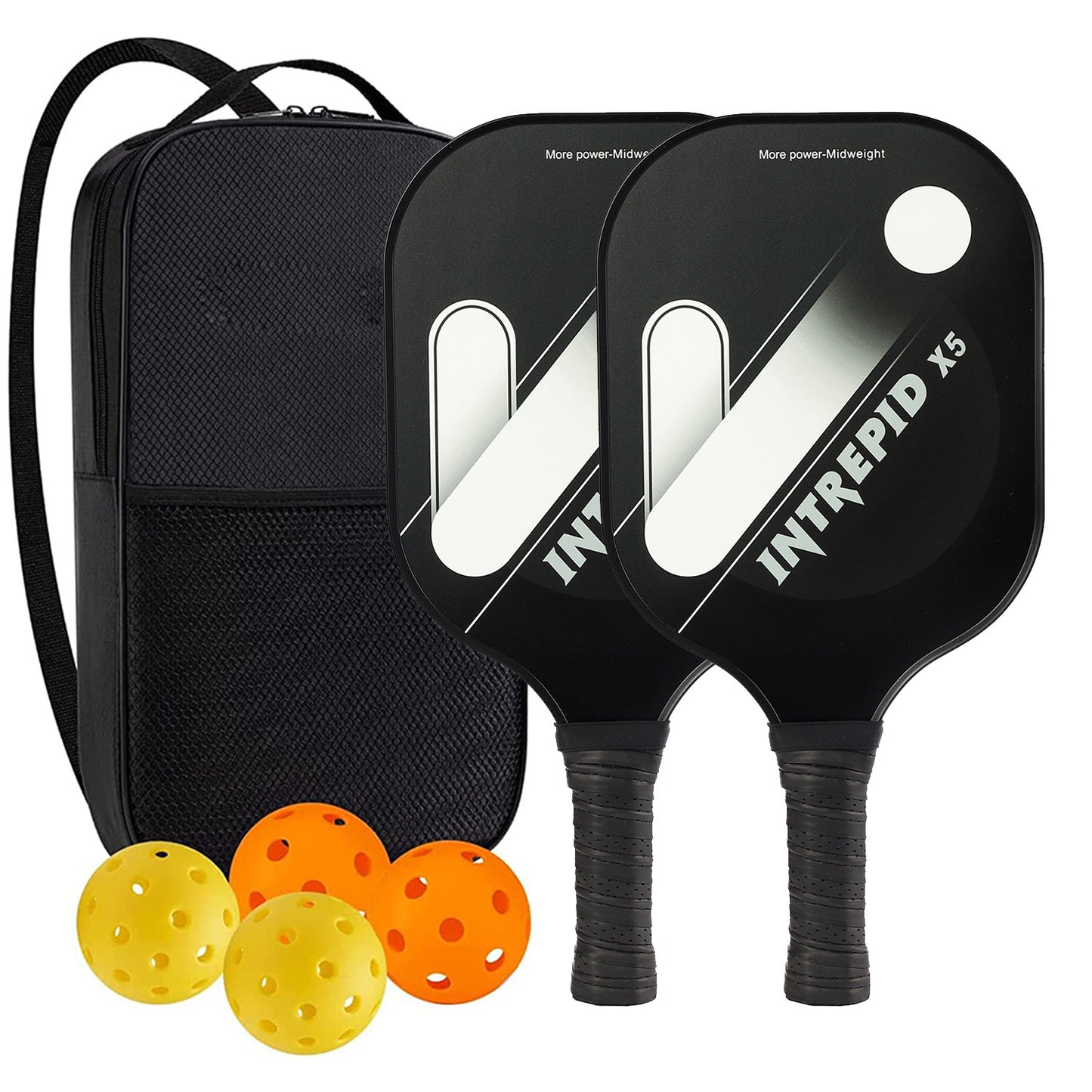 "Professional Pickleball Paddle set with balls  - Unique Artistic Design with fiberglass  Paddle for Enhanced Performance"